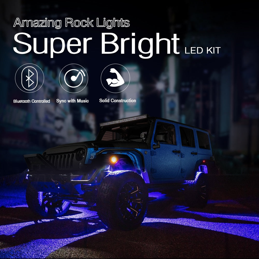 Undercarriage led off-road rock lights